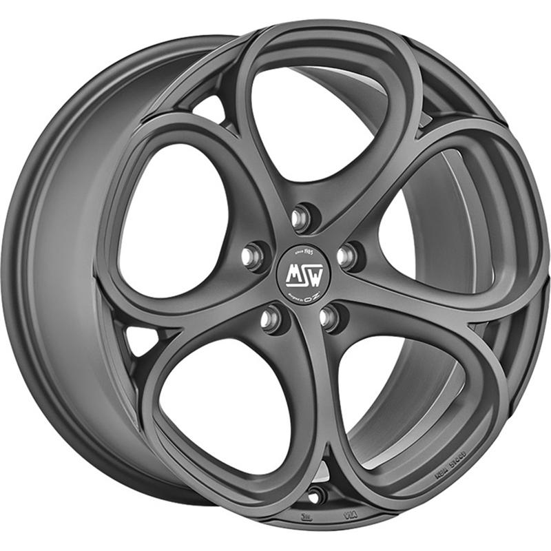 aCerchi in Lega MSW Msw 82 Matt Gun Metal 5 fori 19\" 8X19 ET42 5x110