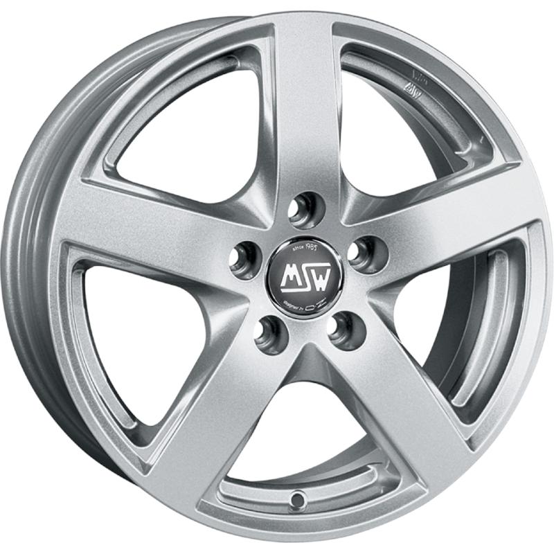 aCerchi in Lega MSW Msw 55 Full Silver 5 fori 16\" 6.5X16 ET41 5x115