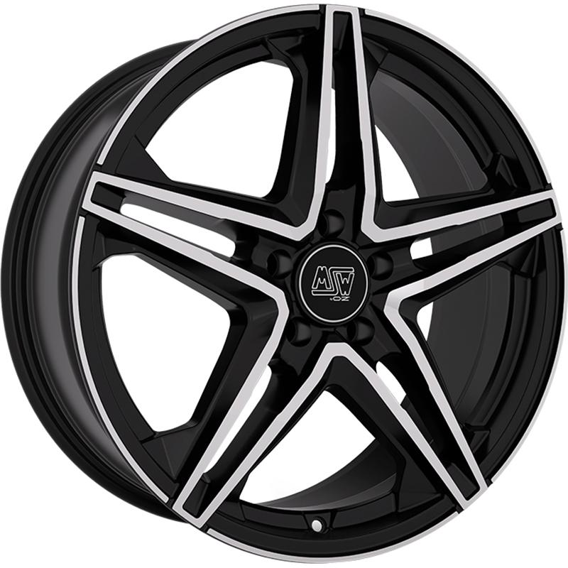 aCerchi in Lega MSW Msw 31 Gloss Black Full Polished 5 fori 19\" 8.5X19 ET43 5x112