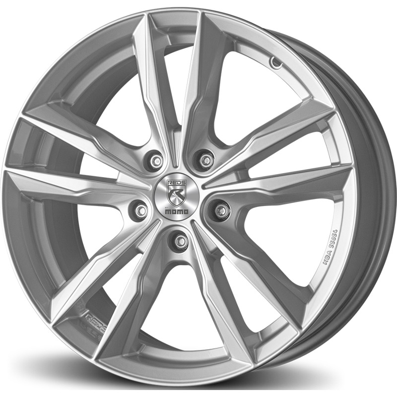 Cerchio MOMO WHEELS Reds Fast Argento Lucido 5 fori 17\" 7.5X17 ET40 5x114.3