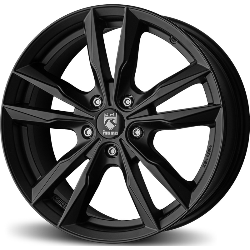 Cerchio MOMO WHEELS Reds Fast Nero Opaco 5 fori 17\" 7.5X17 ET40 5x114.3