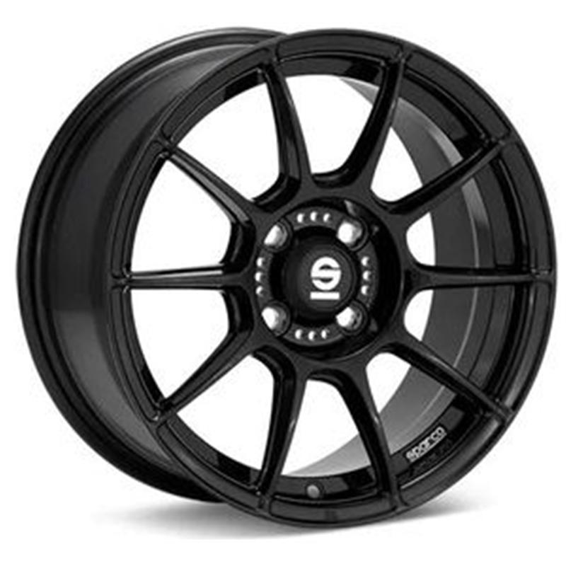 aCerchi in Lega SPARCO Ff 1 Glossy Black 4 fori 17\" 7X17 ET44 4x100