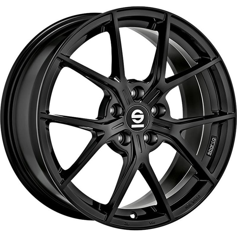 aCerchi in Lega SPARCO Podio Glossy Black 5 fori 19\" 8.5X19 ET35 5x120