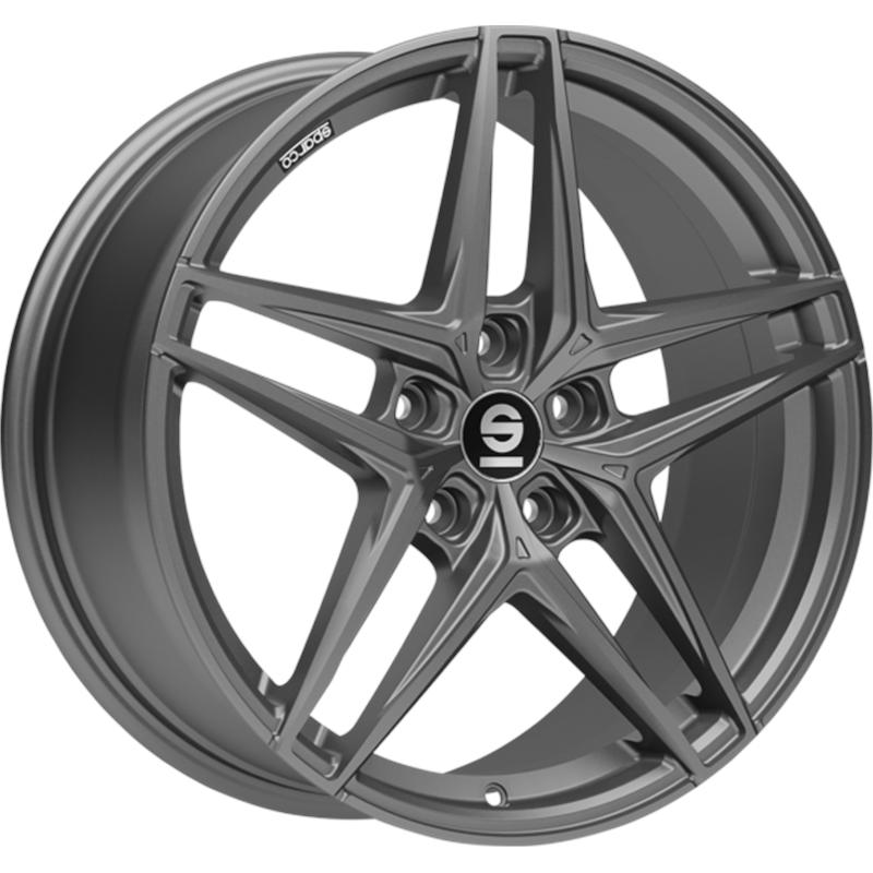 aCerchi in Lega SPARCO Record Matt Graphite 5 fori 18\" 8X18 ET48 5x112