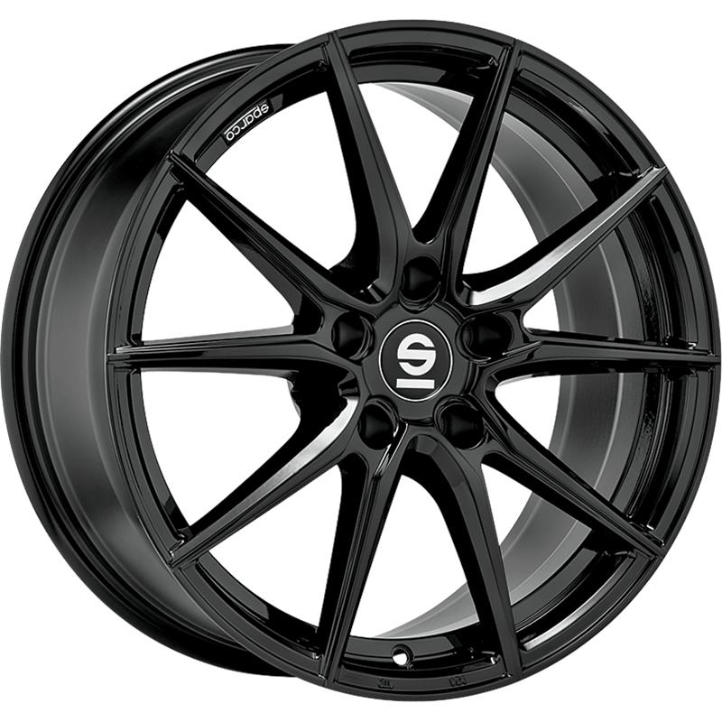 aCerchi in Lega SPARCO Drs Glossy Black 5 fori 18\" 8X18 ET35 5x112