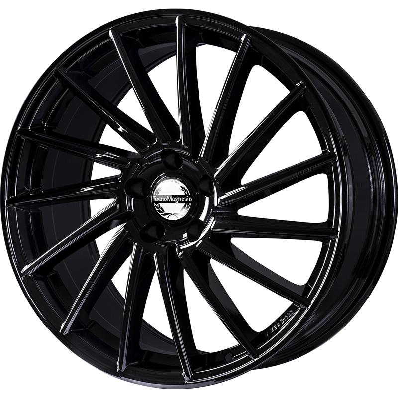 aCerchi in Lega TECNOMAGNESIO Savage Glossy Black 5 fori 19\" 8.5X19 ET35 5x114.3