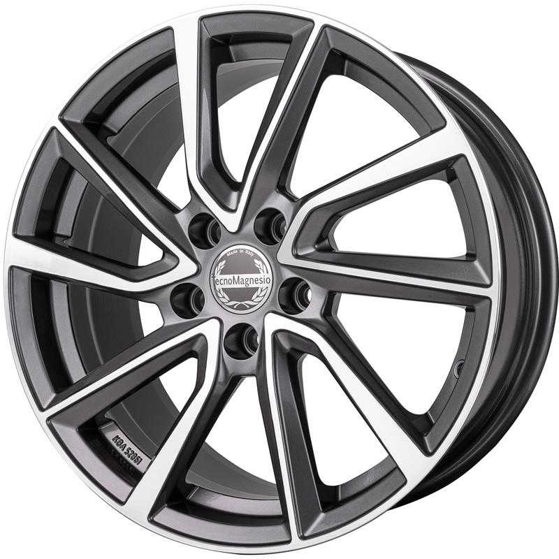 aCerchi in Lega TECNOMAGNESIO Shake S Graphite Mirror Face 4 fori 16\" 6.5X16 ET40 4x100