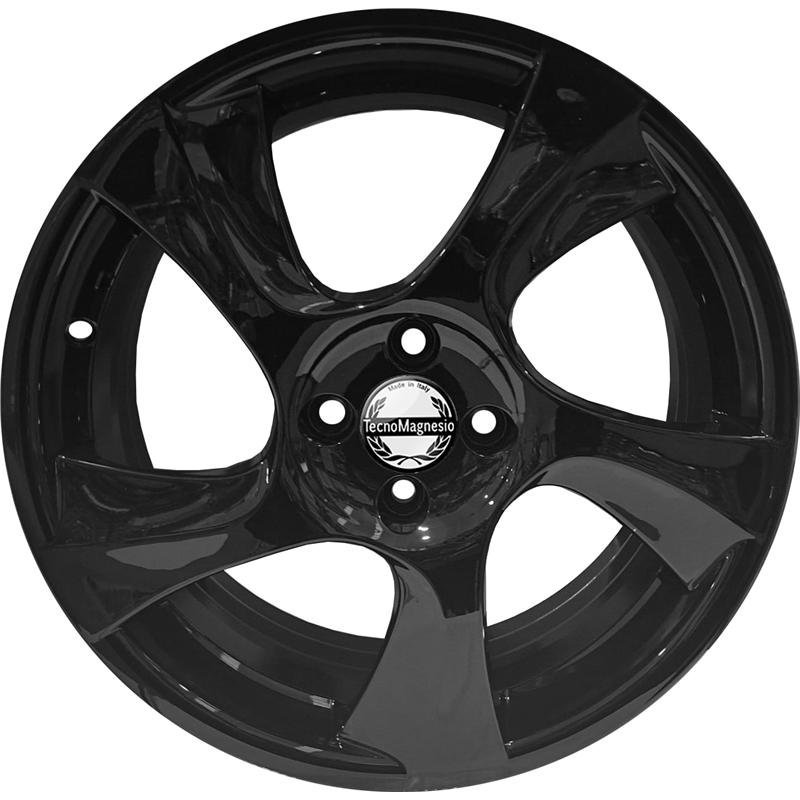 Cerchi in Lega TECNOMAGNESIO Turbo Glossy Black 4 fori 17 7X17 ET39