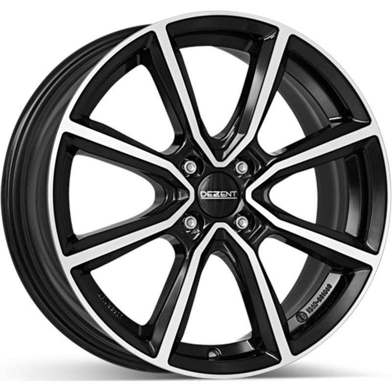 aCerchi in Lega DEZENT Tn Black Mirror 4 fori 14\" 5.5X14 ET35 4x100